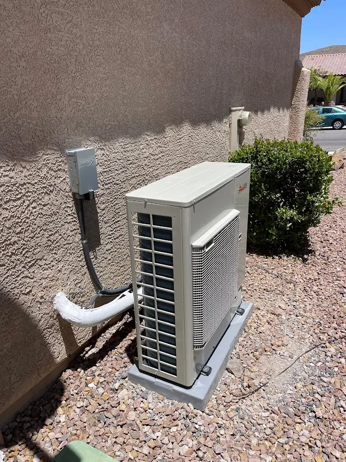 Residential air conditioning condenser unit in Malvern